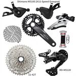 Bộ truyền động Shimano Deore M5100 2x11 Tốc Độ